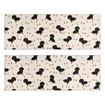 Kitchen Rugs Sets Of 2,Dachshund Dog Anti Fatigue Kitchen Mat Rugs Non Slip Washable,Decorative Kitchen Floor Mats for Kitchen,Sink,Laundry,17"X47"