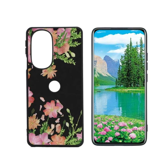 Flowers-356 Phone Case, Degined for Moto Edge+ (2022) Case Men Women, Flexible Silicone Shockproof Case for Moto Edge+ (2022)
