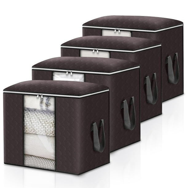 Storage Bags for Clothes, 4PCS Closet Organizers and Storage Bags, 90L