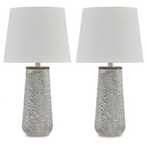 Signature Design by Ashley Casual Chaston Table Lamp (Set of 2)  Antique White