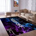 thumbnail image 2 of Modern Area Rug, Rainbow Keep Off, Purple, (19''x27'')=50x70cm, 2 of 6