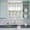 SpringGreen Ivory, variant on 3 Piece Kitchen Curtains and Valances Set Green Eucalyptus Leaves Cafe Curtains 24 Inch Length Spring Floral Weeping Farmhouse Valance & Tier Curtain for Living Room Bedroom Window 54"x18" 27"x24"*2