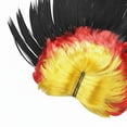 thumbnail image 7 of Vjnyvs Mohawk Wig, German Flag Afro Wig Headgear, Mohican Rooster Rainbow Wig Party Accessories for Sporting Events Outfit, 7 of 7
