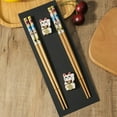 thumbnail image 5 of 2 Pairs Chinese Chopsticks Japanese Korean Sushi Solid Wood Chopsticks Wedding Gift Chop Sticks Hashi Two Pairs Chopsticks Set, 5 of 10