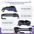 thumbnail image 4 of Pigo Dog Harness No Pull Pet Harness with 2 Leash Clips, Adjustable Soft Padded Dog Vest, No Choke Reflective Outdoor Pet Oxford Vest with Easy Control Handle for Large Dogs, Dazzling Blue, 4 of 11