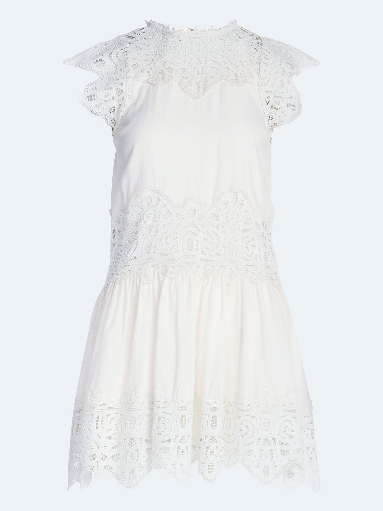 Scoop Women's and Women's Plus Crochet Mini Dress, Sizes XS-4X