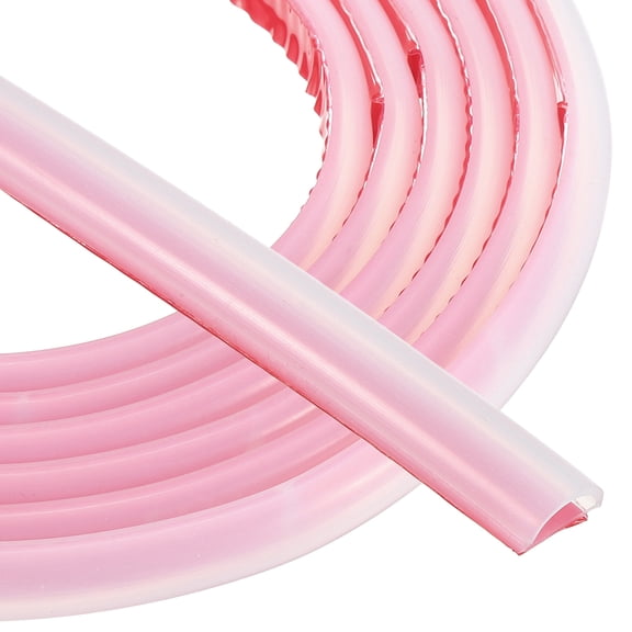 Uxcell Silicone Weather Stripping 10mm W x 1mm T x 5mm H, 6.6FT/2M Self Adhesive D Shape Weather Stripping Door Seal Strip for Door Frame Window Sealing Large Gap
