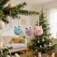 thumbnail image 2 of Easter Bunny Ear FurBall Pendant Bunny Ear Holiday Party Christmas Tree Decorations Furry Bag Pendant New Easter Day Decorations, Style-et-30, Multicolor, 2 of 9