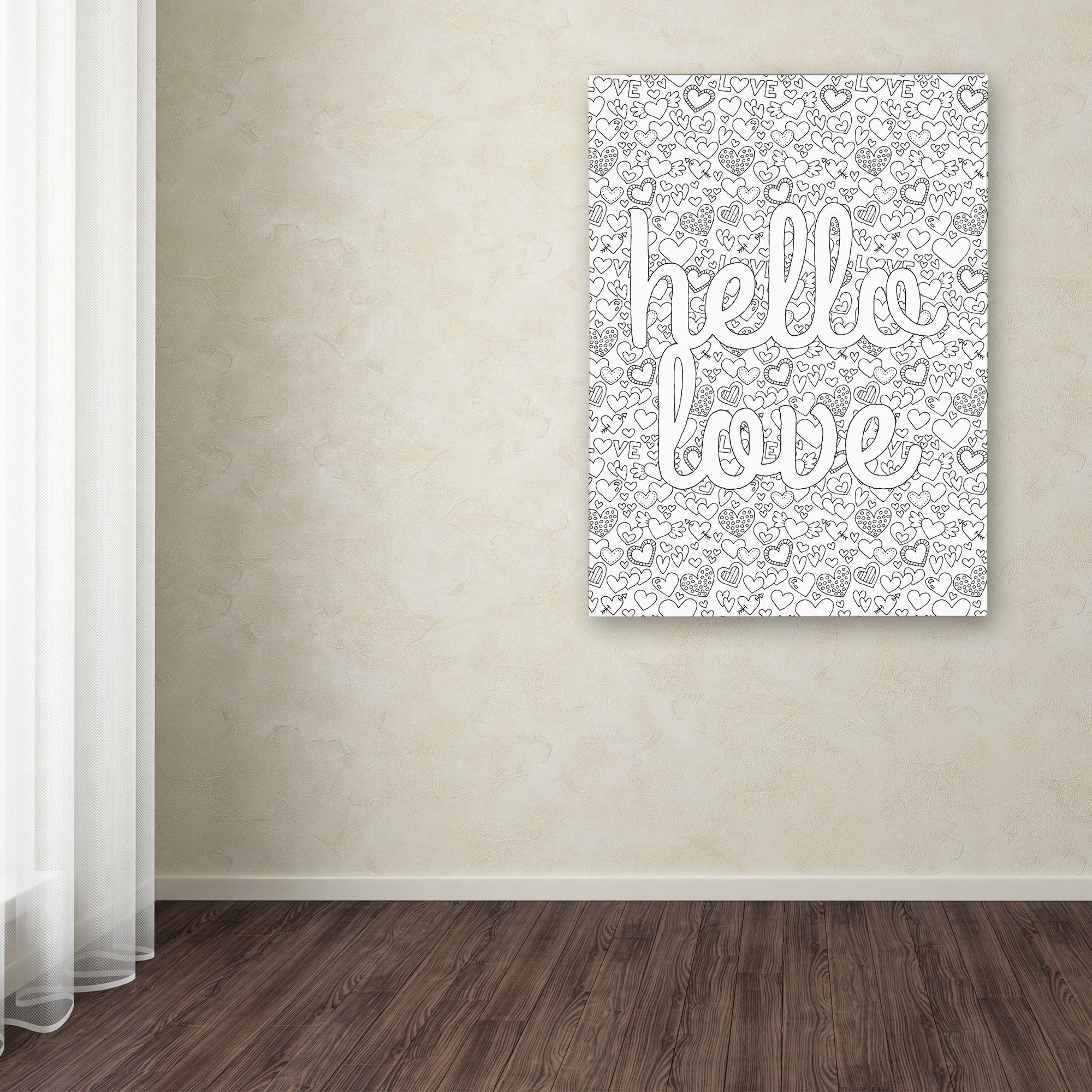 Trademark Fine Art "Letters and Words 17" Canvas Art by Hello Angel