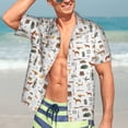thumbnail image 4 of Uemuo Outdoor Living Printed Regular Fit Short Sleeve Casual Hawaiian Shirt for Men,Aloha shirt,Tropical shirt,Floral print shirt,Vacation Beach shirt-X-Large, 4 of 9