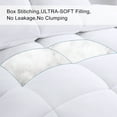 thumbnail image 4 of Balichun All Season Queen Size Cooling Comforter，Fluffy Down Alternative Comforter - Quilted Duvet Insert with Corner Tabs - Luxury Soft Hotel Comforter - Reversible - Breathable - White, 4 of 15