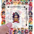 thumbnail image 6 of 35pcs-50pcs Cartoon Pirate Stickers Skull Stickers Funny Stickers Animal Stickers for Notebook Suitcase Guitar, 6 of 9