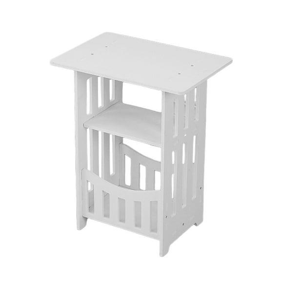 Lipstore Side Table End Table Compact Small Side Table for Bedside Farmhouse Bathroom