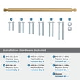 thumbnail image 4 of Amerock Balata 18 inch (457mm) Center-to-Center Champagne Bronze Appliance Pull, 4 of 6