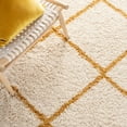 thumbnail image 6 of SAFAVIEH Hudson Amias Plush Geometric Shag Area Rug, Ivory/Gold, 4' x 6', 6 of 10