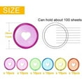 thumbnail image 5 of 60 Pcs 24mm Plastic Discs, Discbound Expansion Discs, Heart Binder Rings Mushroom xc10330, 5 of 6
