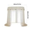 thumbnail image 3 of weibbin Princess Style Dome Mosquito Net High Density Mesh Foldable Ceiling Mounted Canopy, 3 of 6
