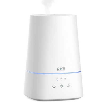 Pure Enrichment HUME Max - Easy Top Fill Ultrasonic Cool Mist Humidifier, 3.7 L (1 Gallon) Tank, 3 Mist Settings + Auto Shut-Off Timer - Ideal for Large Bedrooms, Baby Nurseries and Offices (White)