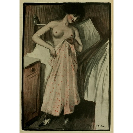 En Rose - Sancha La Vie en Rose 1903 Perplexite Canvas Art - (18 x 24)