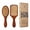 brown, variant on FungYuan Hair Brush Set of 2, Natural Bamboo Hair Brushes, Massage Scalp, Exfoliate, Remove Tangles