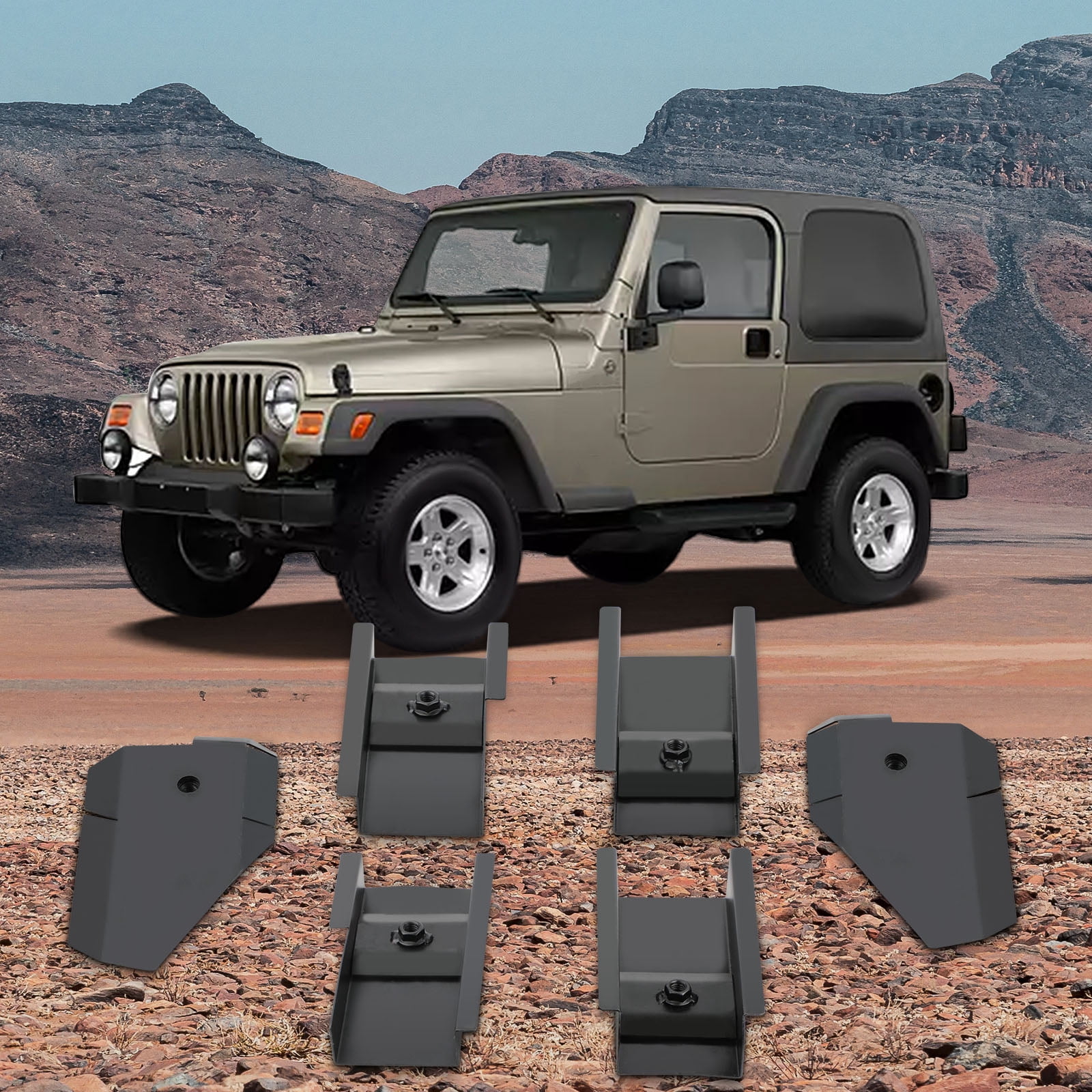 maXpeedingrods Full Tub Body Mount Repair Kit Front Rear Middle for Jeep Wrangler TJ 1997-2006