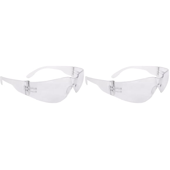 Gafas de seguridad Radians MR0111ID Mirage, ligeras y transparentes, paquete de 2