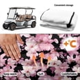 thumbnail image 6 of XYZCANDO Pink Cherry Blossom Golf Cart Seat Cover - 4 Storage Pockets Washable Non-Slip Universal 2-Seat Golf Cart Seat Protector, 6 of 9