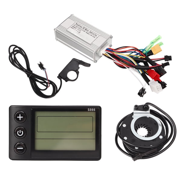Sensor de asistencia magnética kit de controlador de bicicleta eléctrica seguro Disipación de calor rápida Medidor LCD S866 para motor de 48 V para motor de 24 V ANGGREK Otros