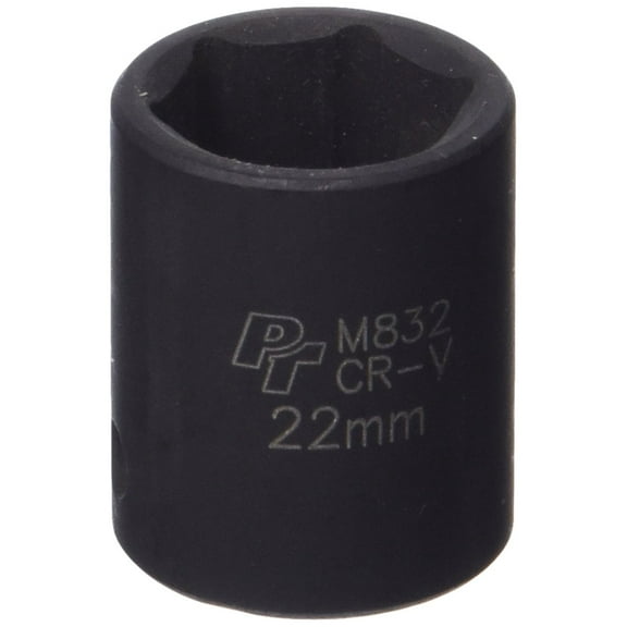 Performance Tool M832 1/2" Dr 22mm 6pt Impact Socket