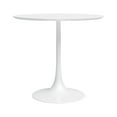 thumbnail image 5 of Jamesdar Kurv Wood and Steel 31.5" Cafe Table in White, 5 of 6