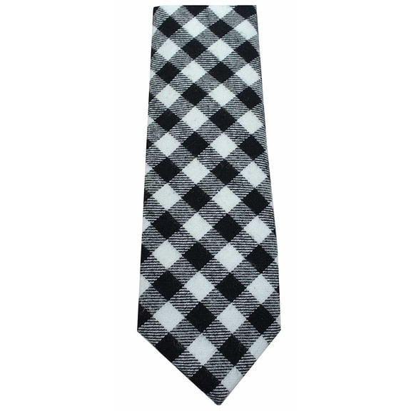 Bar III Men’s Hawkins Check Skinny Tie Black