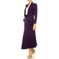 thumbnail image 3 of Women's Solid 2-Piece Blazer and Long Skirt Set ? Elegant and Professional, 3 of 8