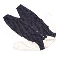 thumbnail image 4 of Newborn Gentleman Suit Breathable Comfortabe Cute Bow Eye Catching Striped Pattern Boy Formal Clothes Set for Party, 4 of 12