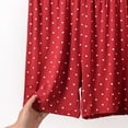 thumbnail image 5 of Asxite Plus Size Womens Pajamas Pants Elastic Waist Soft Knit Polka Print Pocket Short Sleepwear, 5 of 5