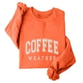 thumbnail image 5 of Deals Of The Day Clearance Sweatshirt for Women Coffee Weather Sweatshirt Women's Coffee Lover Trendy Shirt Cozy Season Sweatshirts Fall Crewneck Fleece Pullover Women's Oversized Sweatshirt, 5 of 6