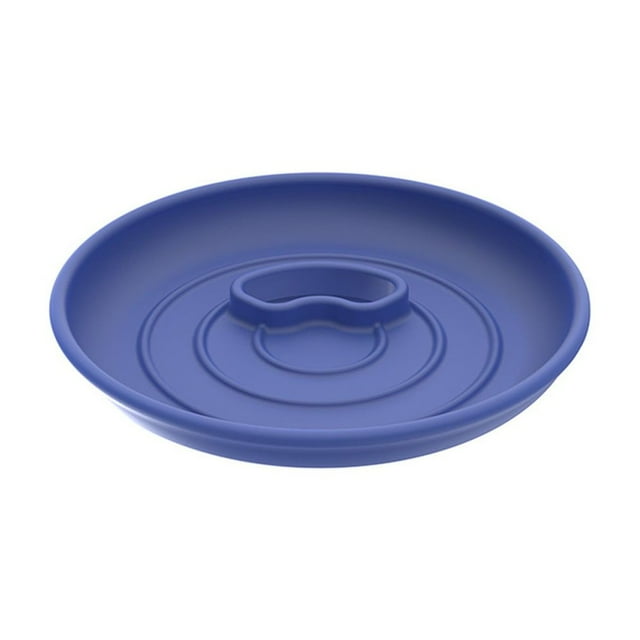 BUYISI Silicone Snack Ring Beer Cans Tray Snacks Bowl For Drink Cans Blue