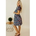 thumbnail image 3 of FOLUNSI Robe Ligne A Florale - Manches Courtes, Style Chic, 3 of 8