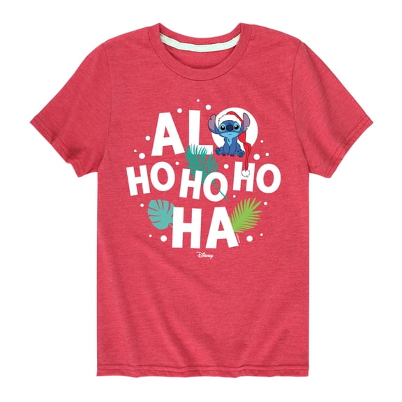 Lilo & Stitch - Alo Ho Ho Ho Ha - Toddler And Youth Short Sleeve Graphic T-Shirt