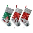thumbnail image 5 of 1pc Cloth Christmas Stockings Holiday Gift Holders Xmas Tree Drop Ornaments Faceless Santa Sock Kids Bed Hanging Socks, 5 of 5