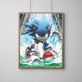 thumbnail image 3 of Póster de S-Sonic H-Hedgehog, póster de juego de dibujos animados, pinturas para decoración de dormitorio, imagen en la pared, decoración del hogar, accesorio de arte para habitación, 3 of 5