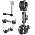 thumbnail image 1 of instrument bracket,With Rubber Pads Camera Clamp Alloy With Dual Head With Rubber Adapter Mount Alloy With Dual Ball Mount Handlebar Adapter Mount Alloy With Ball Head With Stand, 1 of 6