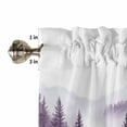 thumbnail image 5 of nqOlkjepod Purple Mist Forest Farmhouse Short Window Curtain Valances, Simple Trees Mountains Landscape Rod Pocket Kitchen Valances for Living Room Bedroom Bathroom Cafe, 1 Panel - 42" x 12", 5 of 8