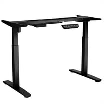 Costway Electric Stand Up Desk Frame Single Motor Height Adjustable w/ Controller Black