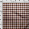 thumbnail image 3 of oneOone Rayon Brown Fabric Check Sewing Craft Projects Fabric Prints By Yard 56 Inch Wide, 3 of 4
