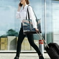 thumbnail image 5 of FORMRS Canvas Laptop Tote Bag for Women with 15.6" Computer Compartments Shoulder Handbag, Rolling Waves, 5 of 7