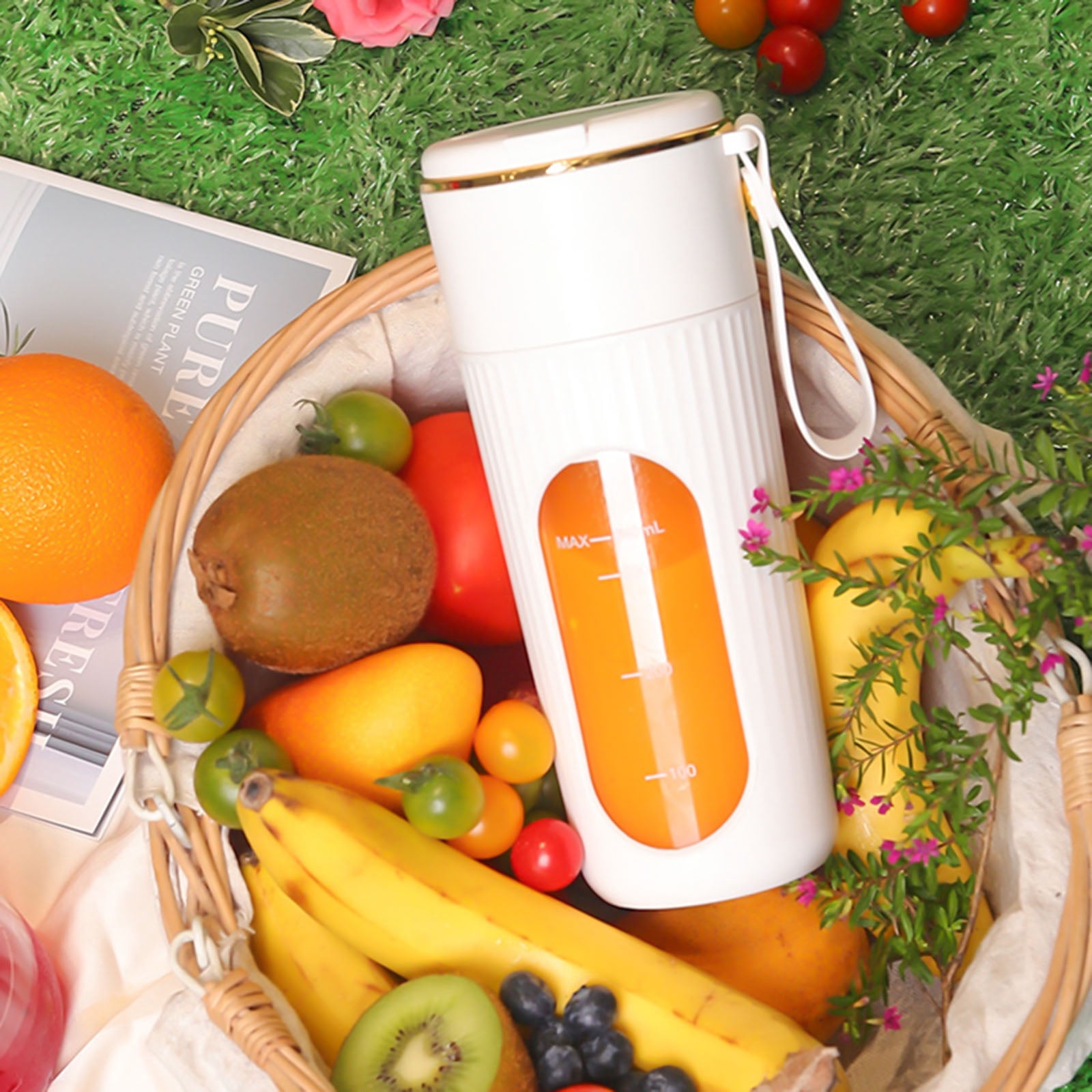Portable Blenders for Shakes Rechargeable Blenders Fruit Juicer Mixer with LED Display for Travel/Picnics/Office/Gym/Sport