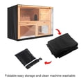 thumbnail image 4 of Dalazy Rabbit Hutch Cover Double Decker Breathable Pet Bunny Cage Portable Dustcover Ventilation Protector Protective Sheath Outdoor Grey, 4 of 9