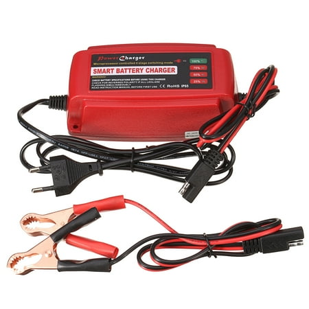 12V 5A Smart Car Battery Charger Maintainer & Desulfator For carbatterycharger Lead Acid Batteries 150x68x54mm