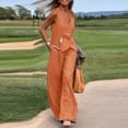 thumbnail image 5 of ZANZEA Womens V Neck Sleeveless Tank Tops Vest Wide Leg Trousers Long Bottoms Palazzo Pants 2PSC Casual Sets Outfits, 5 of 13