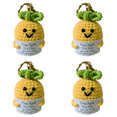 thumbnail image 1 of Lindo Llavero Tejido A Mano Apoyo Emocional Muñeca Punto (piña), 1 of 4